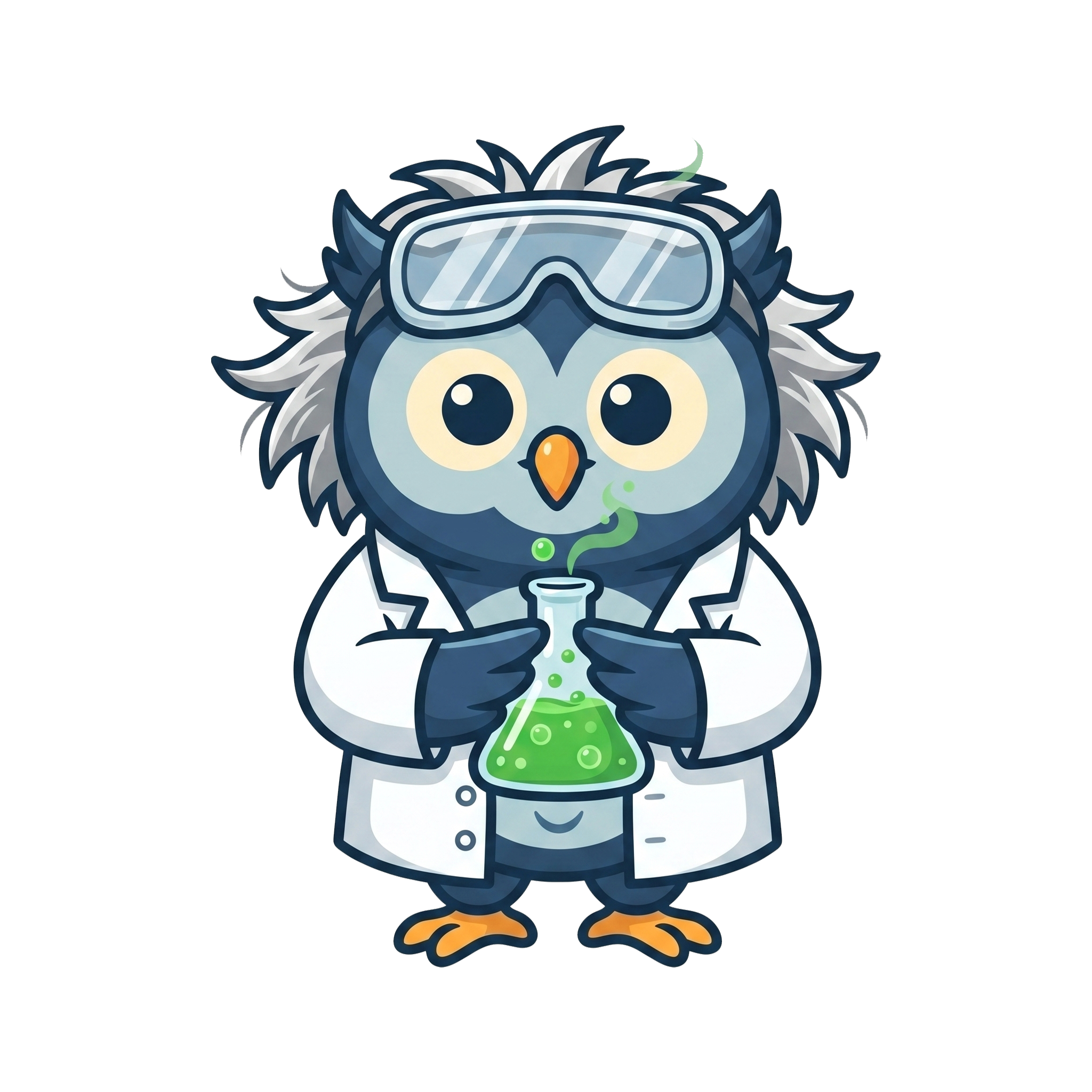 Hibou scientifique avec lunettes pour CE2-CM2