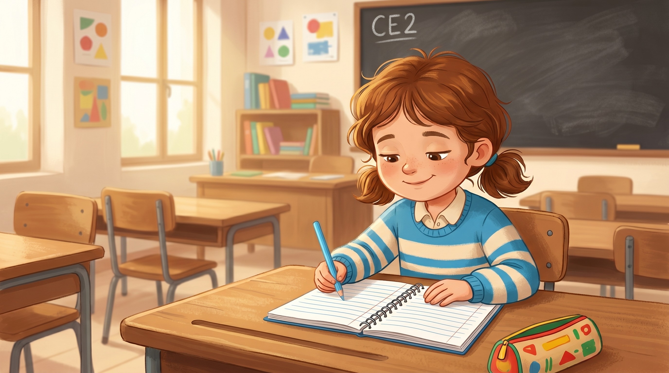 Exercices de français CE2 gratuits : 6 exercices corrigés (conjugaison, dictée, lecture)