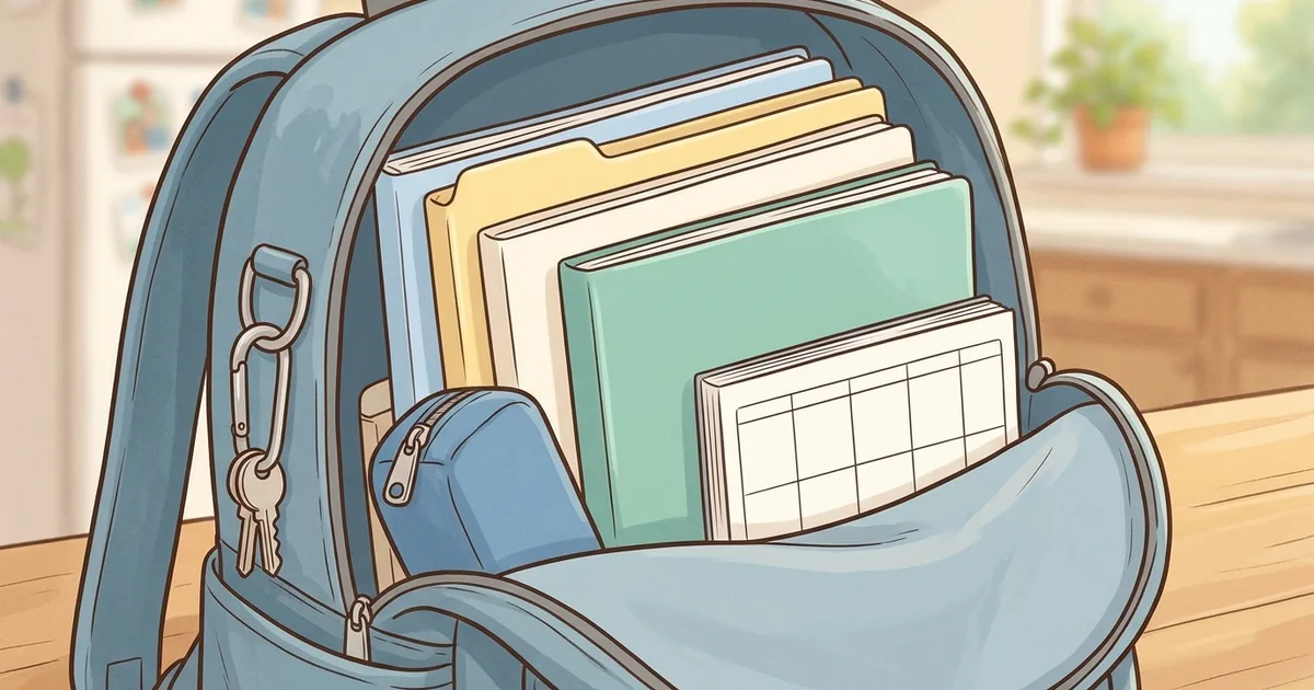 Organiser son cartable et son emploi du temps au collège